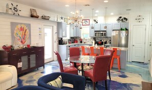 Private kitchen - Tranquil Tides--Unique 3 BR House In Village Walk, Close to Beach, Heated Pools! (Port Aransas)