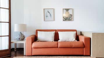 Apartment, Lake View | Living room | 30-inch TV with digital channels
