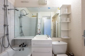 Shower, hair dryer