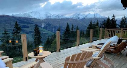 Chalet, view panoramic, fireplace or stove, tv, 160m², Les Arcs