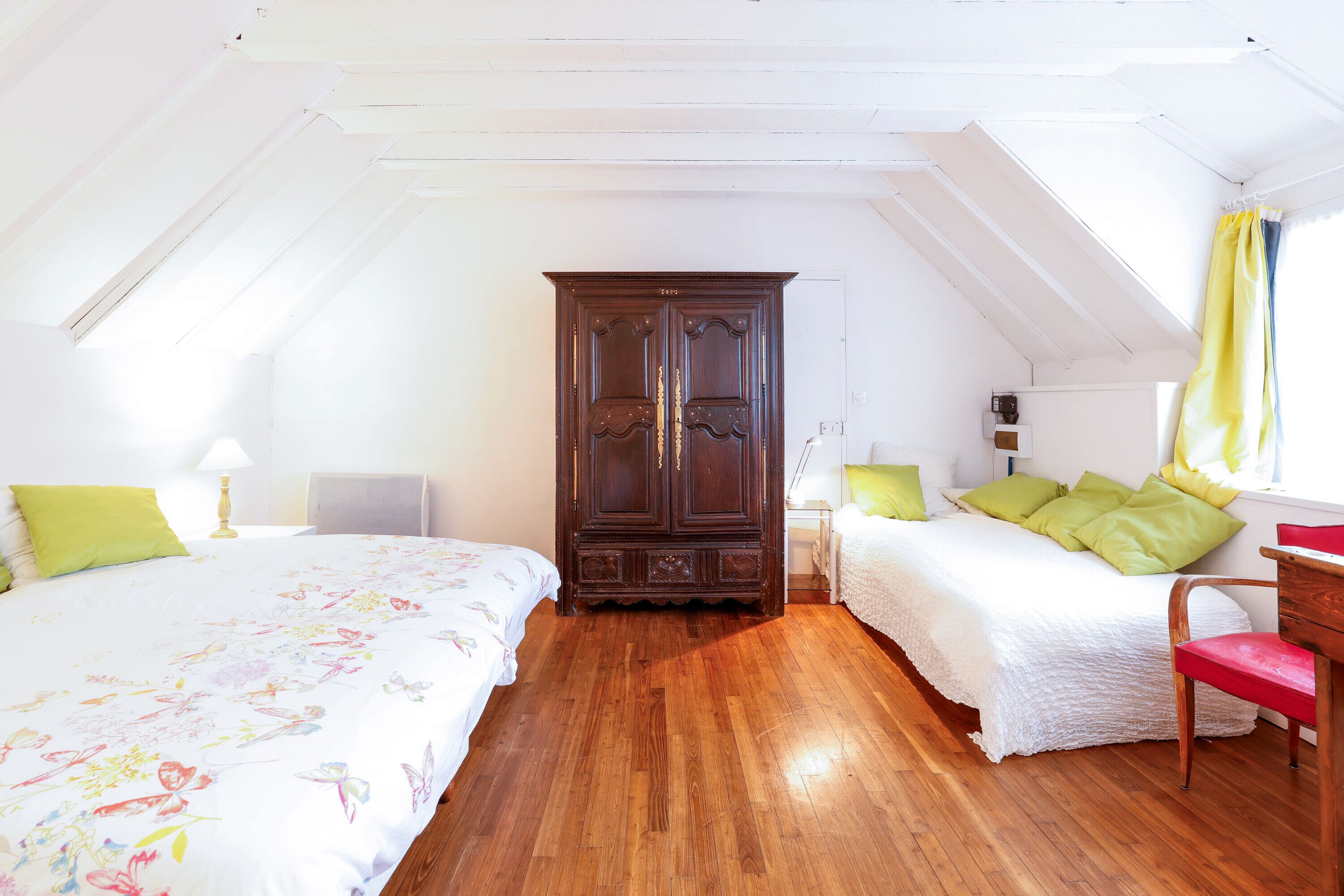 1 soveværelse, strygejern/strygebræt, sengetøj