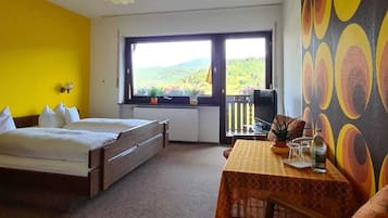 Basic Triple Room, Mountain View | In-room safe, blackout curtains, free WiFi