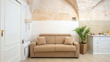 Een televisie en een open haard