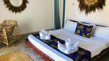 7 chambres, fer et planche à repasser, draps fournis