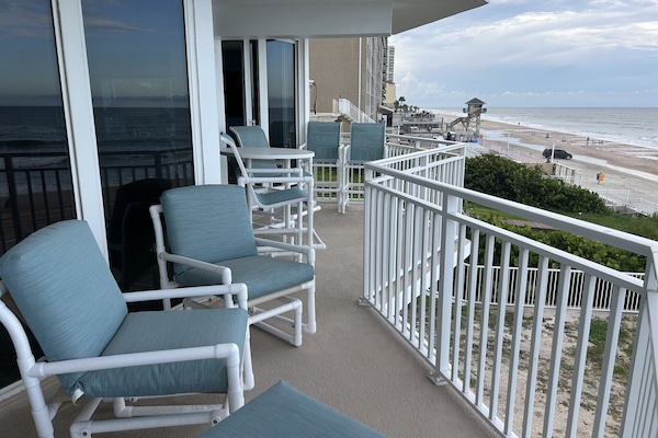 New patio with new furniture and scenic views!