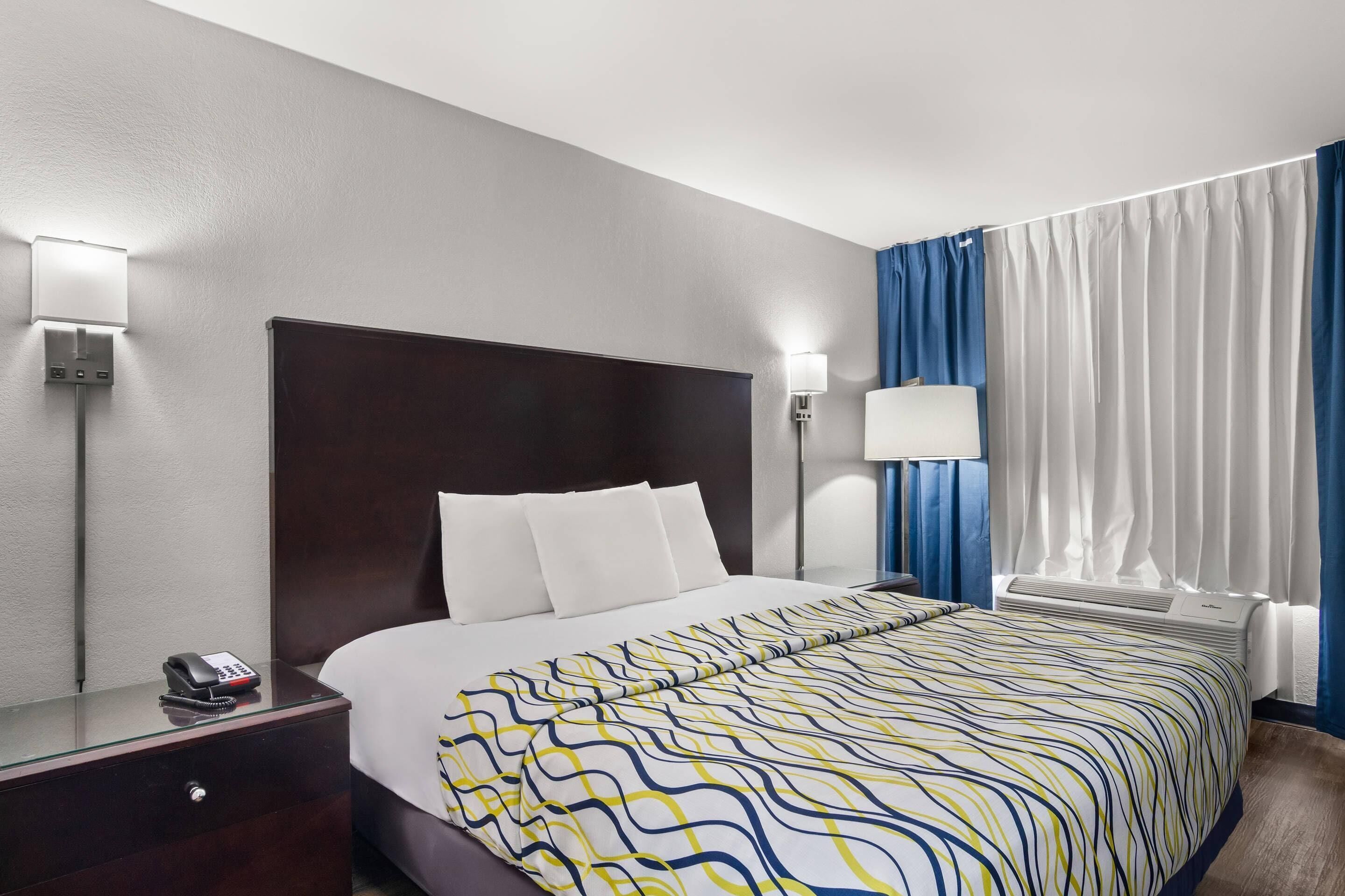 Individually furnished, laptop workspace, blackout drapes, free WiFi