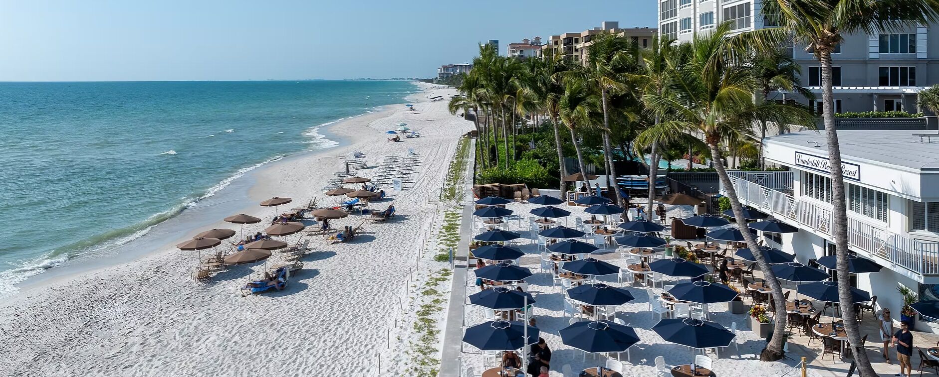 Sun-loungers, beach towels