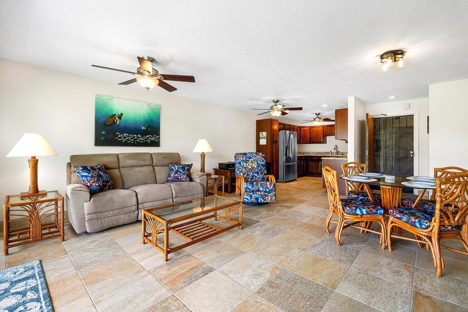 Condo, 1 King Bed (Keauhou Punahele#D-102) | Living area