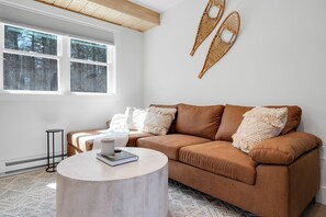 Televisión y chimenea 