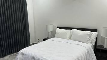 Egyptian cotton sheets, premium bedding, memory-foam beds, free WiFi