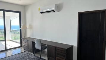 60-inch flat-screen TV with cable channels, Netflix, Hulu