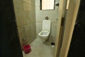 Shower, towels, soap