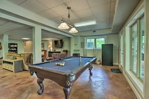 Smart TV, table football, books