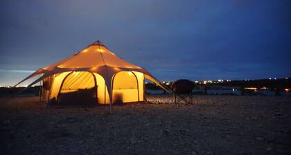 Rustic glamping hideaway—Animas River views, quiet woods, close to it all.