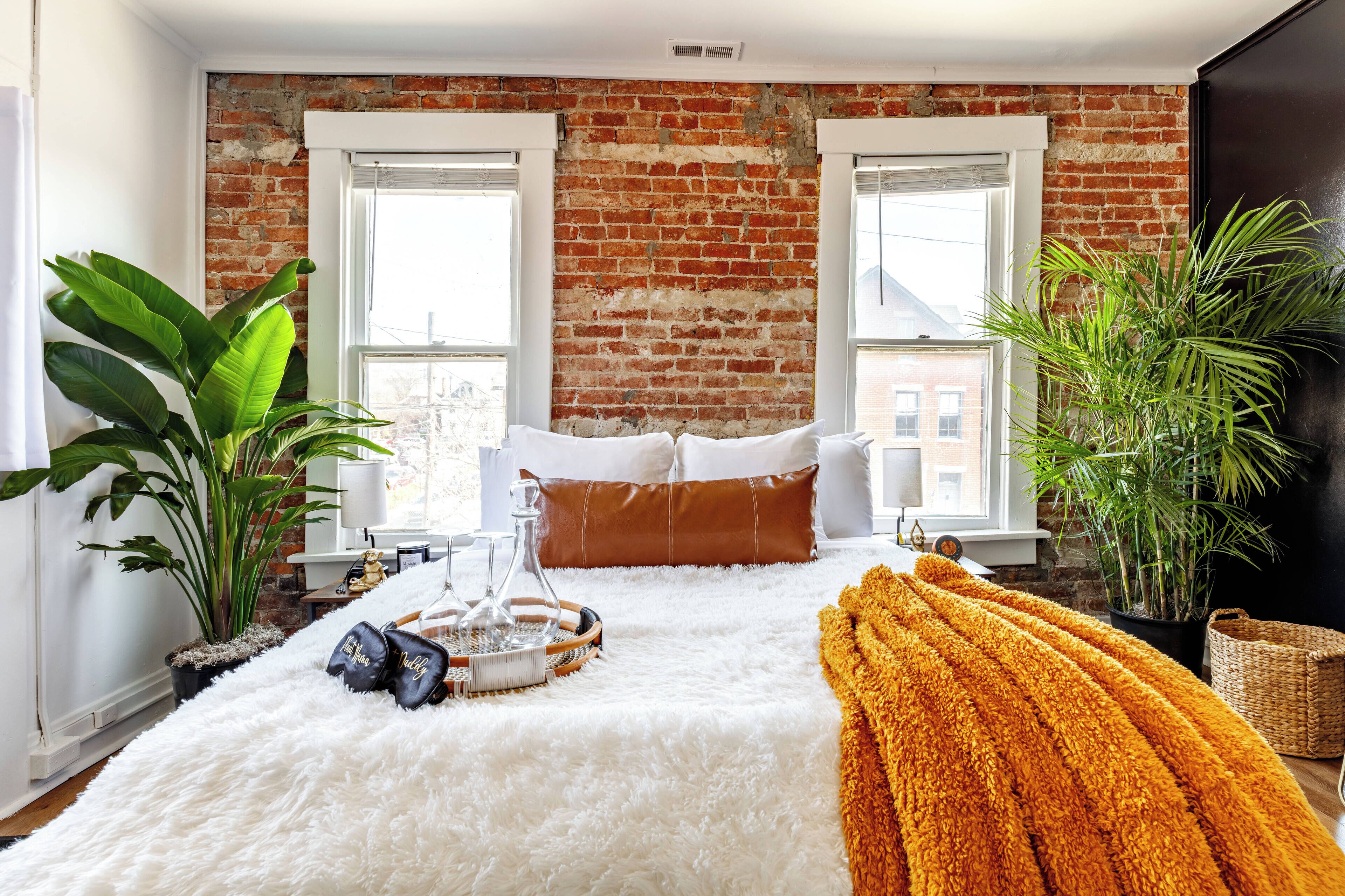 Egyptian cotton sheets, premium bedding, memory foam beds, free minibar