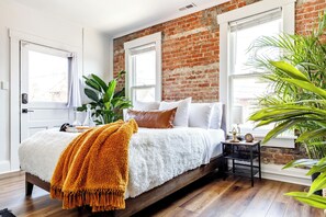 Egyptian cotton sheets, premium bedding, memory foam beds, free minibar