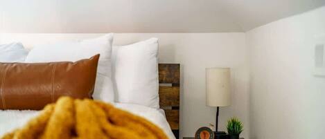 Egyptian cotton sheets, premium bedding, memory foam beds, free minibar