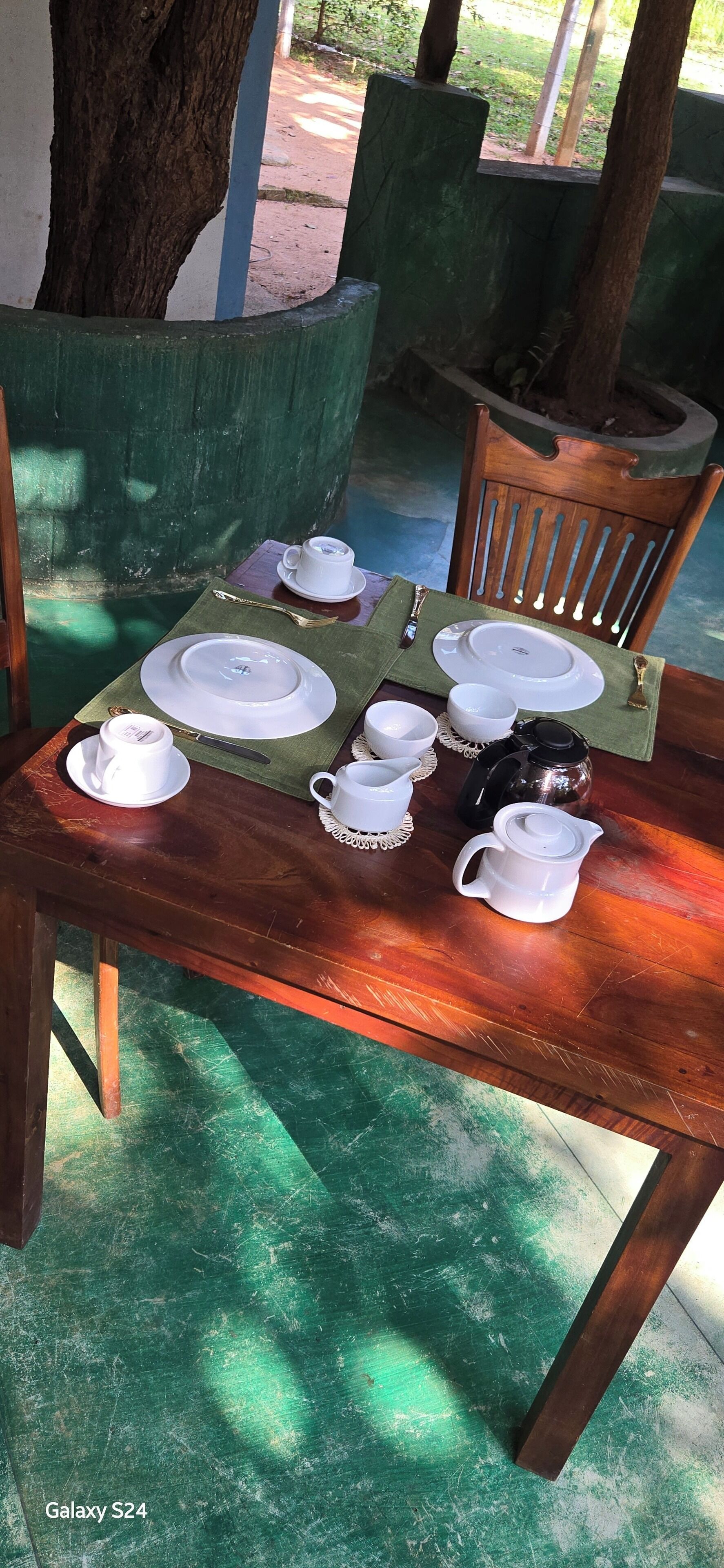 Double Room, Garden View | Outdoor dining