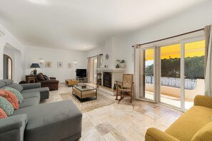 Smart TV, fireplace, printers