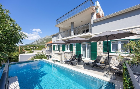 A heated pool