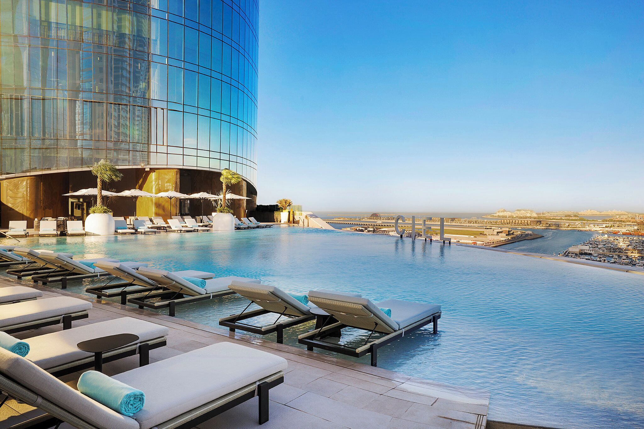 2 outdoor pools, open 7:00 AM to 8:00 PM, sun loungers