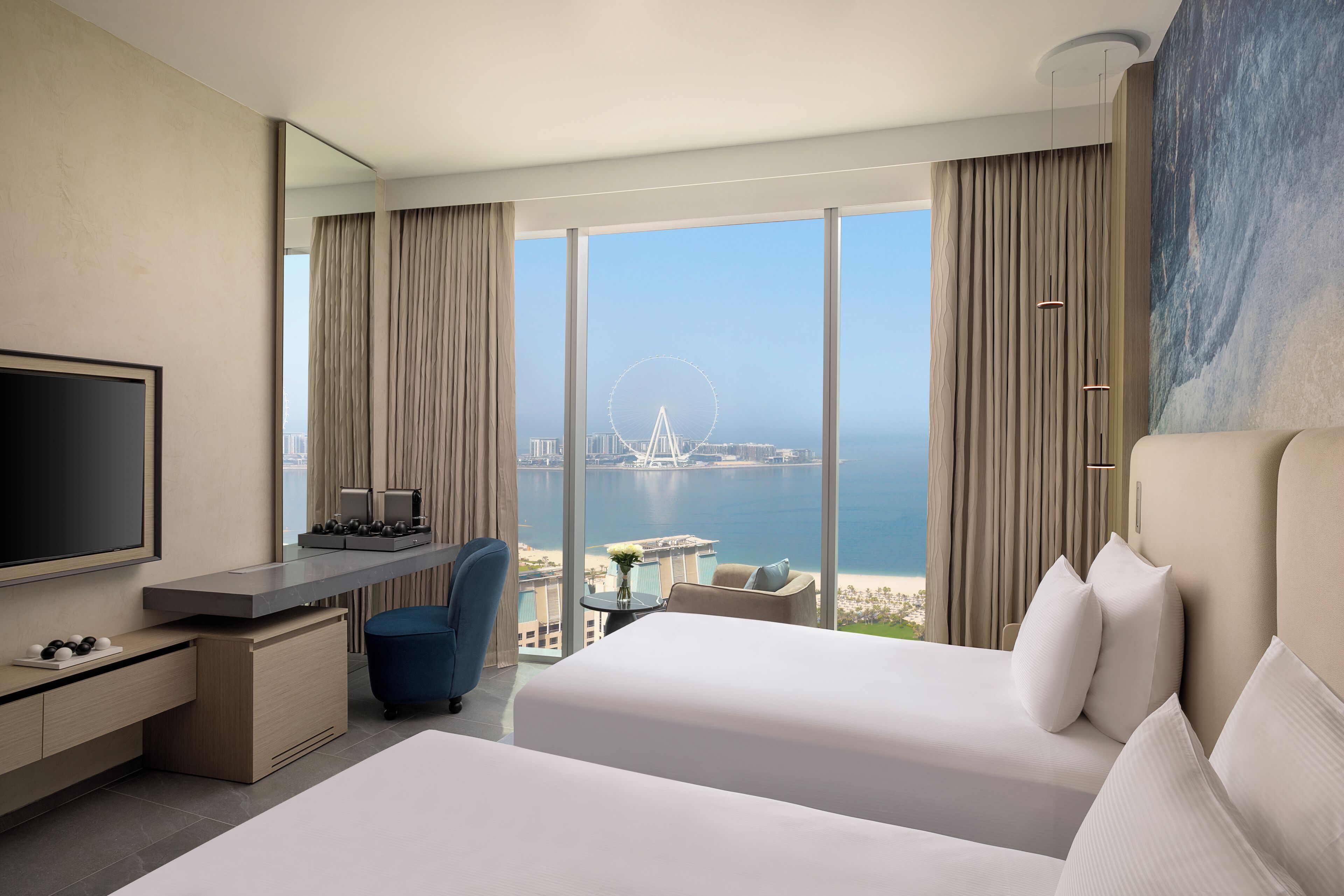 Premium-Zimmer, 2 Einzelbetten, Meerblick