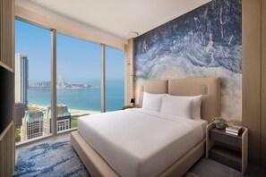 Premium bedding, down duvets, minibar, in-room safe