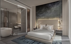 Premium bedding, down duvets, minibar, in-room safe