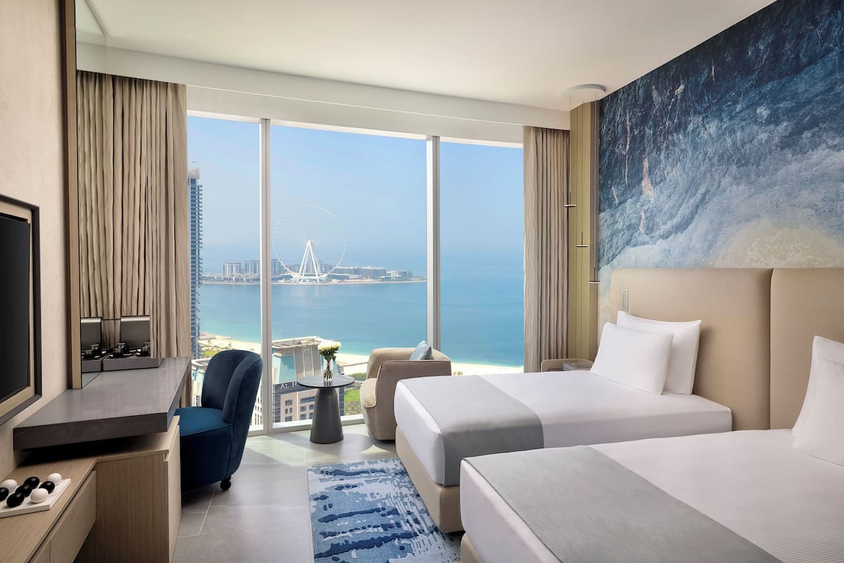 Premium Room, 2 Twin Beds, Sea View | Premium bedding, down comforters, minibar, in-room safe
