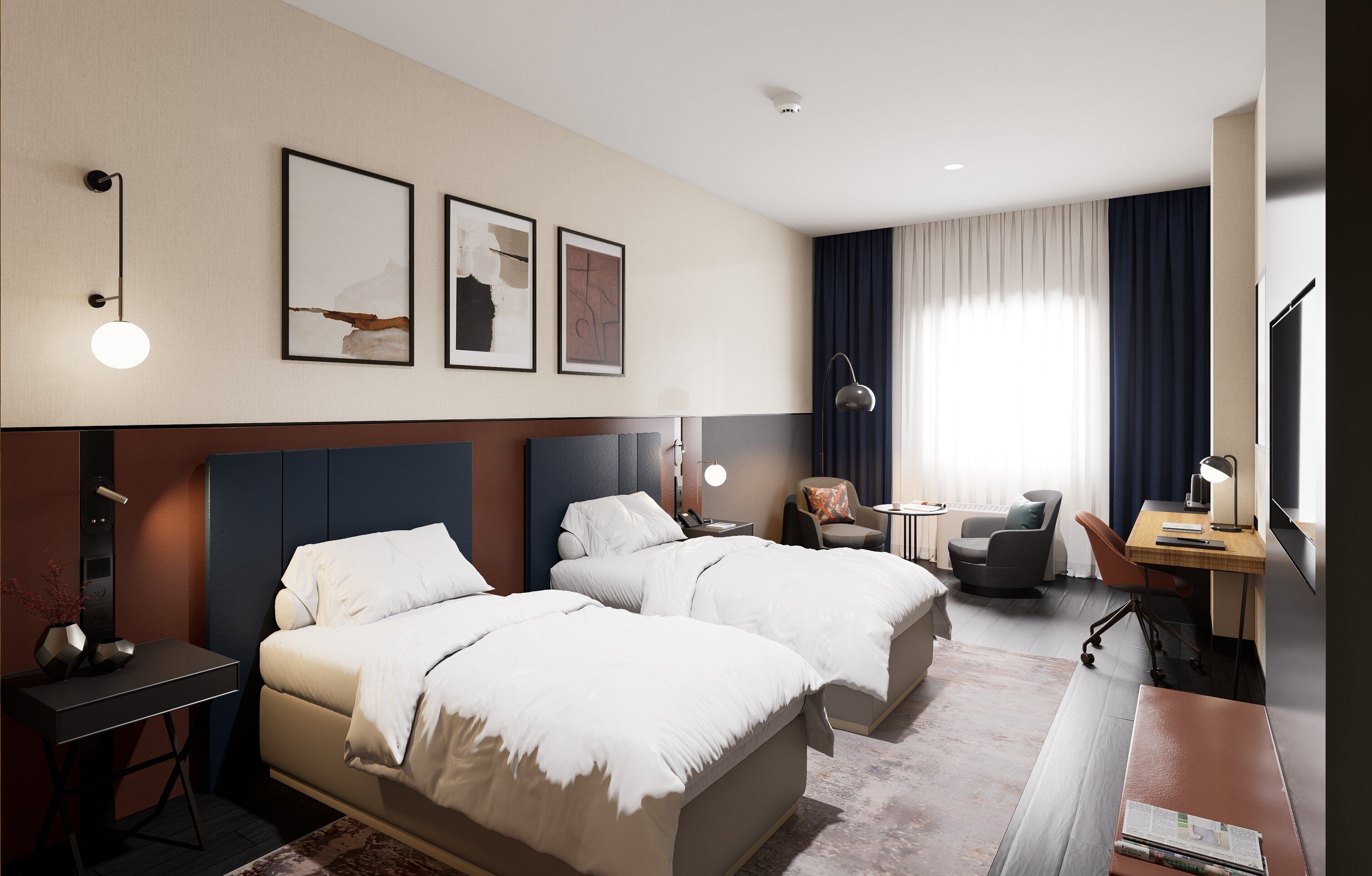 Premium bedding, in-room safe, laptop workspace, blackout drapes