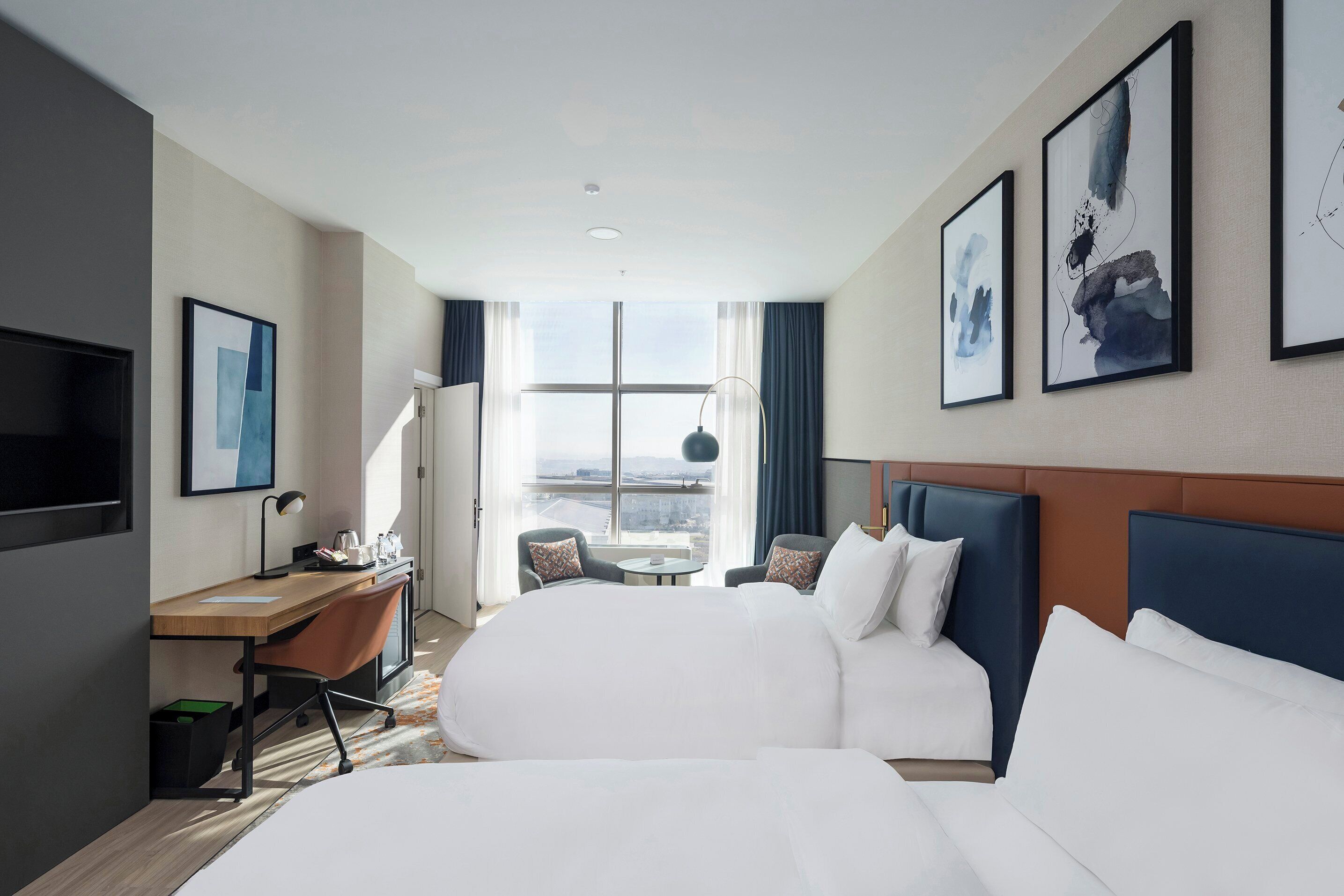 Premium bedding, minibar, in-room safe, desk