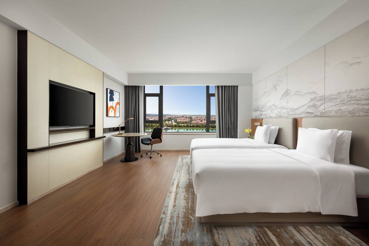 標準客房, 2 張標準雙人床, 湖景