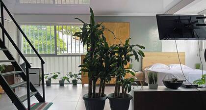 Apartamento loft con terraza y jacuzzi, ubicacion central