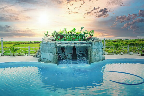 Pool - PRIVATE OASIS RESORT: 5BR,3TB, Pool, Videoke,Wifi, Bbq,Venue Hall, Near NagaCity (San Fernando)