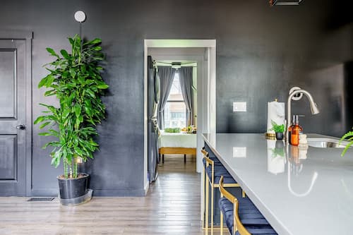Jungle Jive | Private kitchen | Full-size fridge, microwave, oven, dishwasher