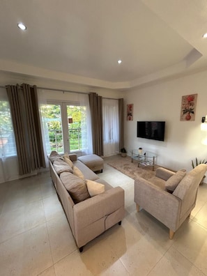 Apartment, 2 Bedrooms, Connecting Rooms, Mountain View | Living area - Agape Suites (Soufrière)