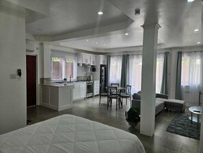 Apartamento, vistas al jardín, planta baja | Cortinas opacas y sistema de insonorización