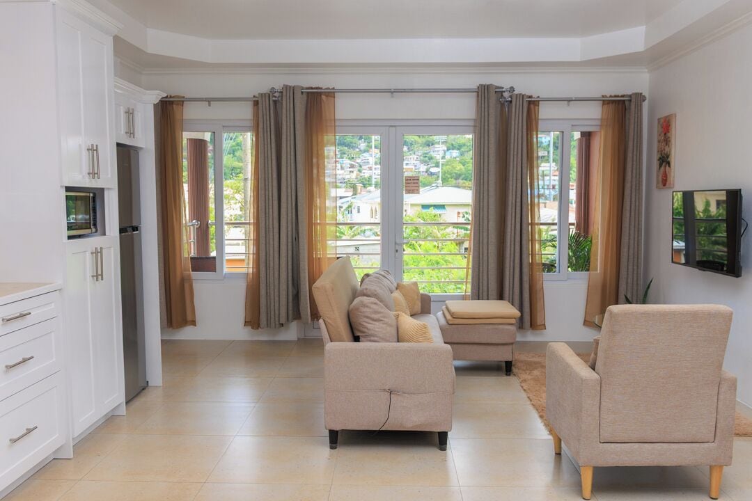 Apartment, 2 Bedrooms, Mountain View | Living area