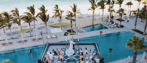 Área externa para casamento