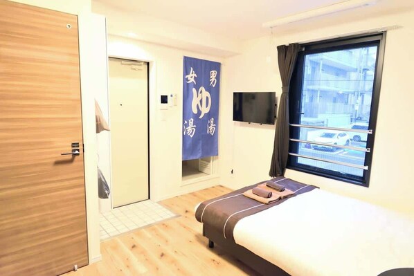 1 غرفة نوم ومكواة/لوح كي وواي فاي وملاءات أسرّة