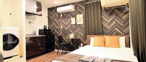 1 多间卧室、熨斗/熨衣板、WiFi、床单