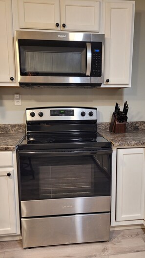 Microwave, oven, stovetop