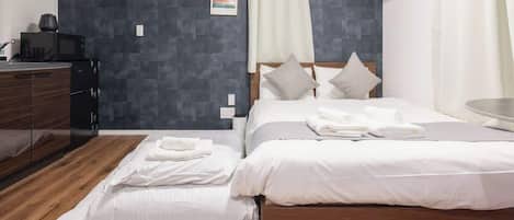 1 多间卧室、熨斗/熨衣板、WiFi、床单