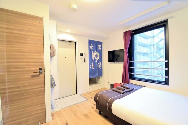 1 غرفة نوم ومكواة/لوح كي وواي فاي وملاءات أسرّة