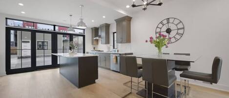 Casa Cielo | Private kitchen | Espresso maker, coffee/tea maker, full-sized fridge, microwave