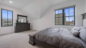 Egyptian cotton sheets, premium bedding, memory foam beds, free minibar