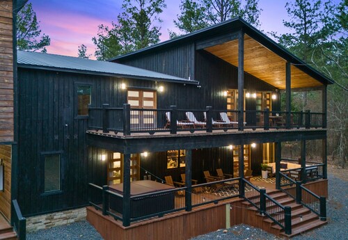 2 Luxe Cabins | Game Rooms | Hot Tubs | Sleeps 43