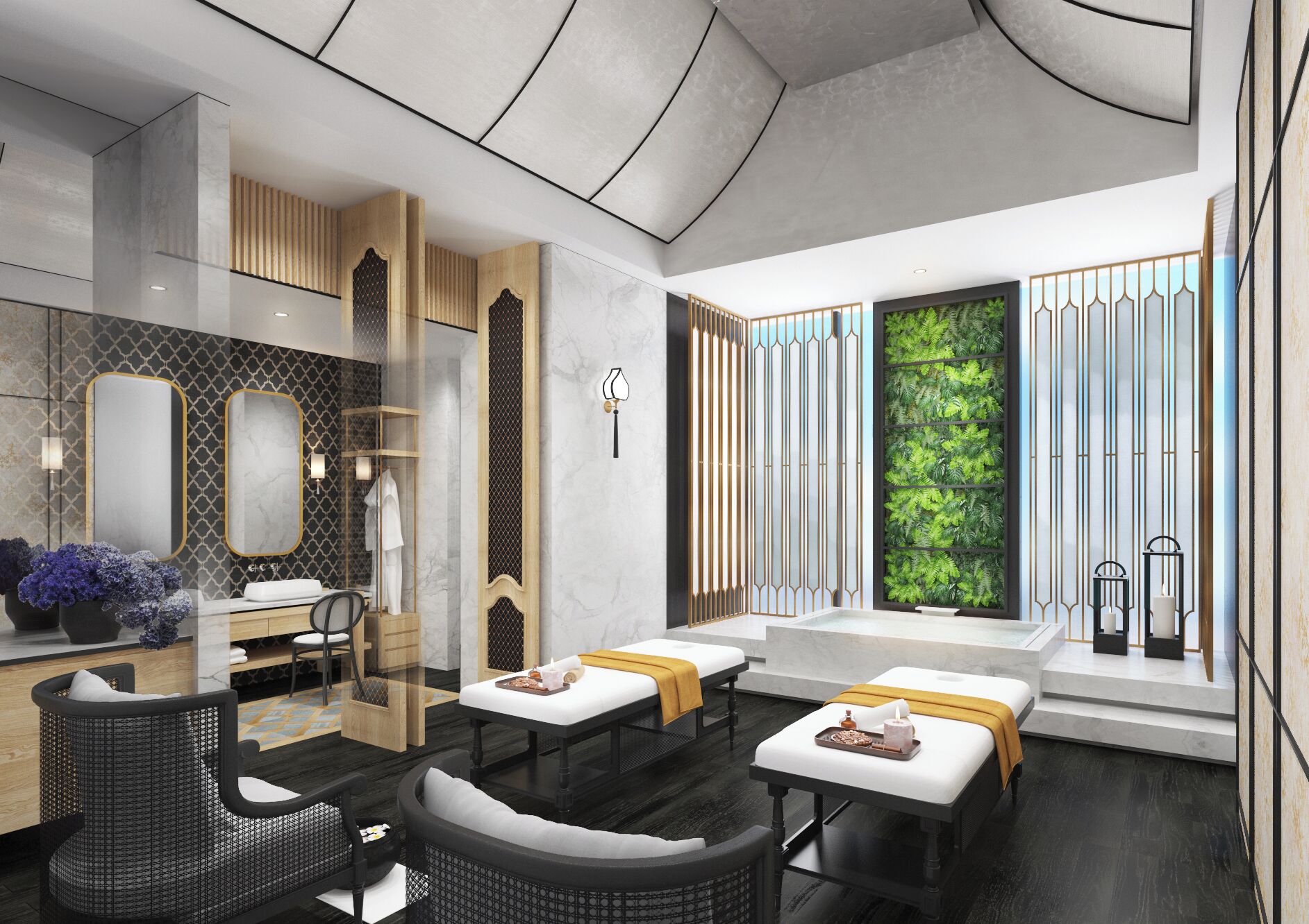 5 salas de tratamiento 