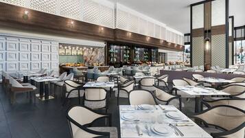 3 restaurants, breakfast, lunch, dinner served; Japanese cuisine