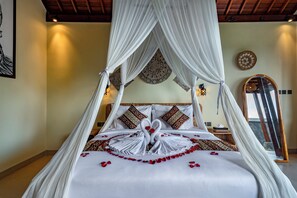 Biệt thự, 1 phòng ngủ, quang cảnh hồ bơi | Bộ đồ giường cao cấp, bộ trải giường